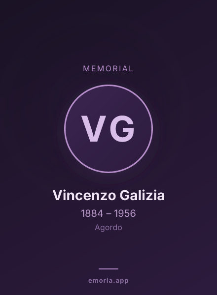 Memorial portrait of Vincenzo Galizia