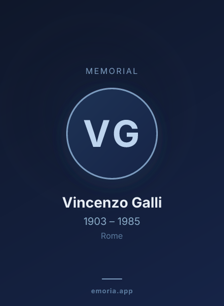 Memorial portrait of Vincenzo Galli