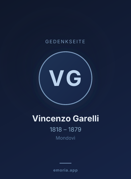 Gedenkportrait von Vincenzo Garelli