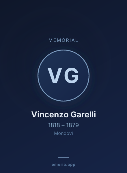 Memorial portrait of Vincenzo Garelli