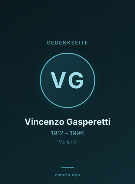 Gedenkportrait von Vincenzo Gasperetti