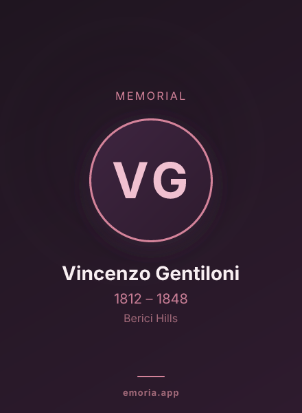 Memorial portrait of Vincenzo Gentiloni