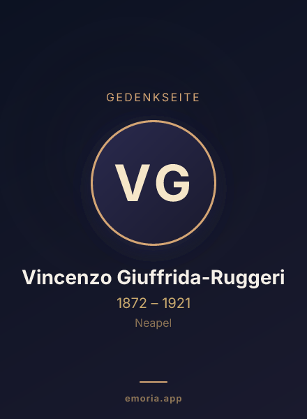 Gedenkportrait von Vincenzo Giuffrida-Ruggeri