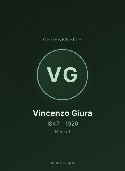 Gedenkportrait von Vincenzo Giura