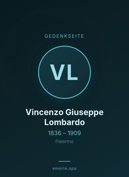 Gedenkportrait von Vincenzo Giuseppe Lombardo