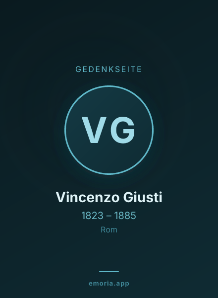 Gedenkportrait von Vincenzo Giusti