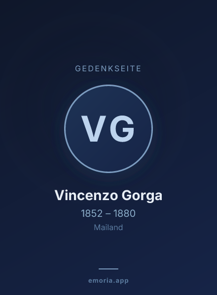 Gedenkportrait von Vincenzo Gorga