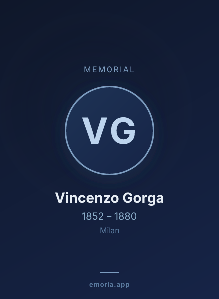 Memorial portrait of Vincenzo Gorga