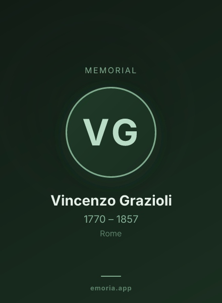 Memorial portrait of Vincenzo Grazioli