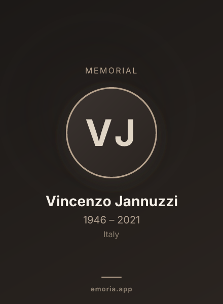 Memorial portrait of Vincenzo Jannuzzi