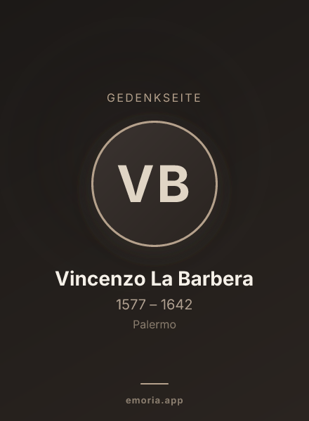 Gedenkportrait von Vincenzo La Barbera