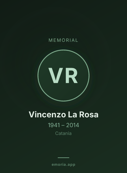 Memorial portrait of Vincenzo La Rosa