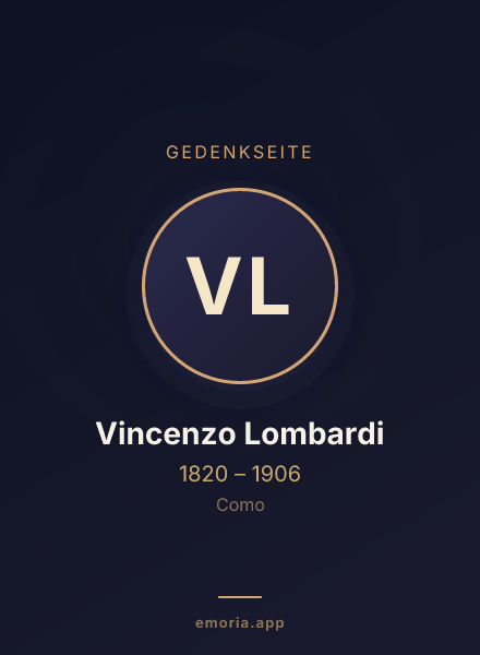 Gedenkportrait von Vincenzo Lombardi