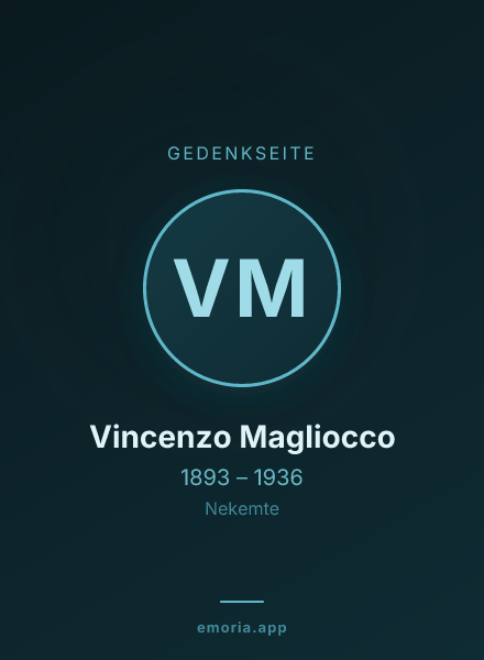 Gedenkportrait von Vincenzo Magliocco
