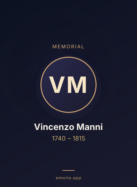 Memorial portrait of Vincenzo Manni