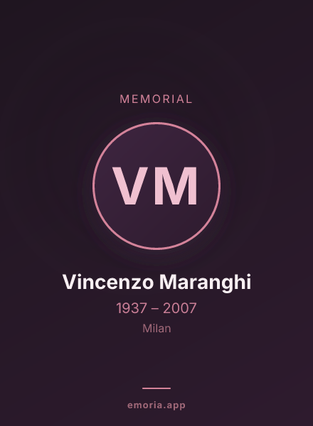 Memorial portrait of Vincenzo Maranghi