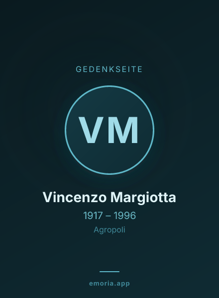 Gedenkportrait von Vincenzo Margiotta