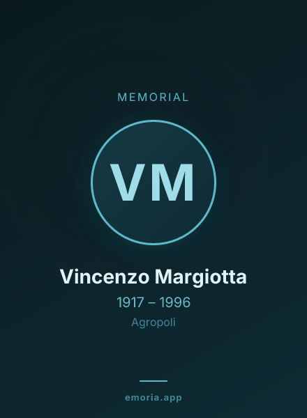 Memorial portrait of Vincenzo Margiotta