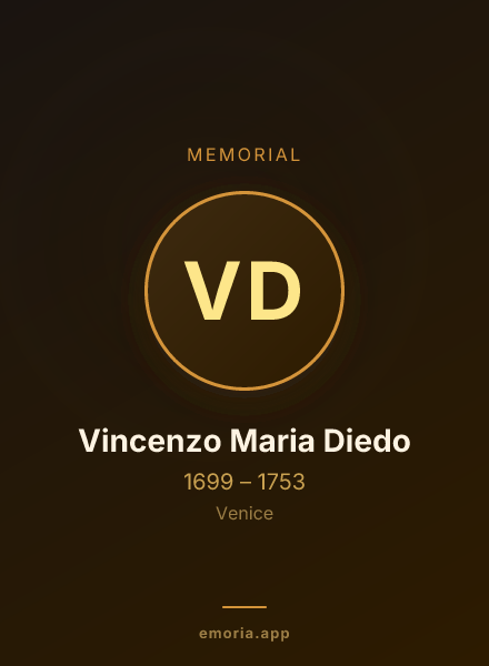 Memorial portrait of Vincenzo Maria Diedo