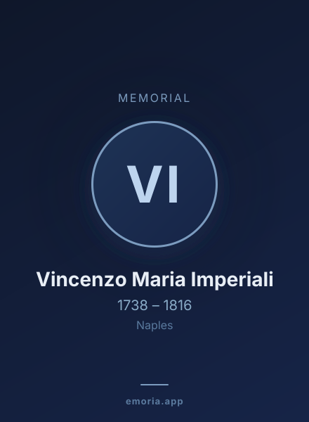 Memorial portrait of Vincenzo Maria Imperiali