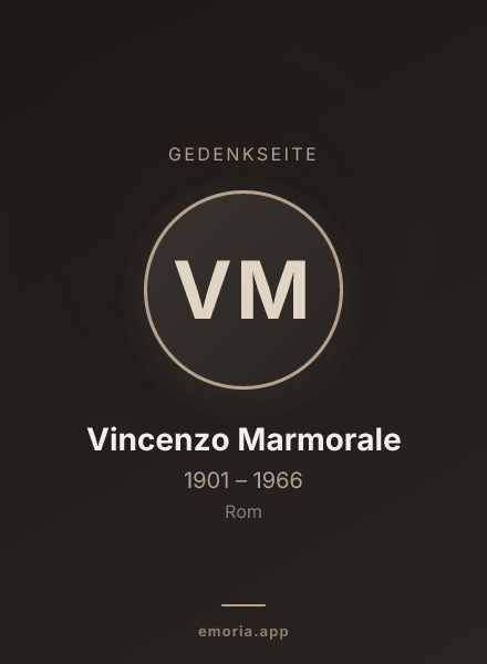 Gedenkportrait von Vincenzo Marmorale