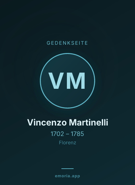Gedenkportrait von Vincenzo Martinelli