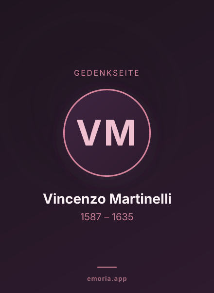 Gedenkportrait von Vincenzo Martinelli