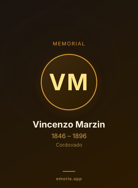 Memorial portrait of Vincenzo Marzin