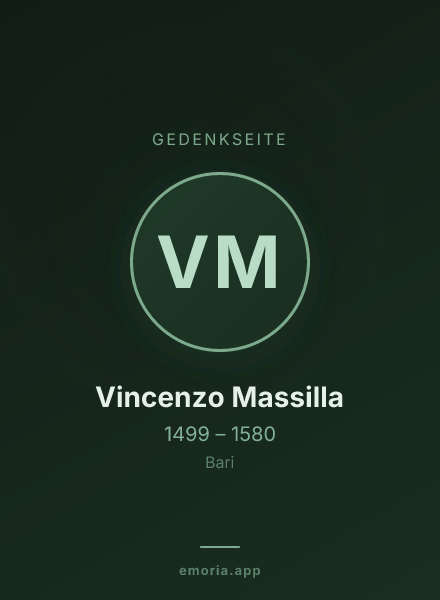 Gedenkportrait von Vincenzo Massilla