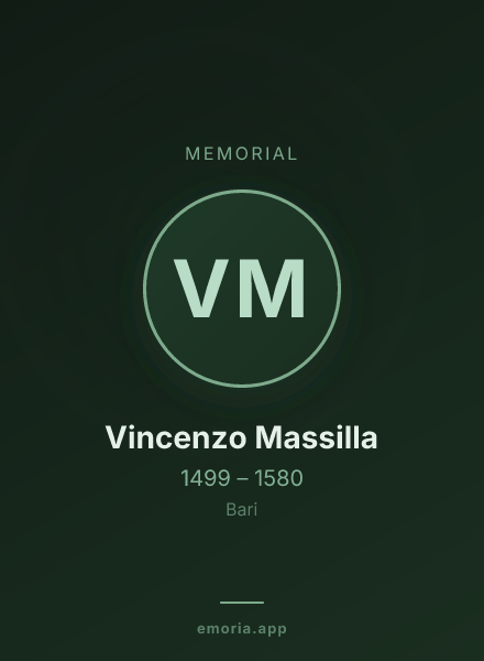 Memorial portrait of Vincenzo Massilla