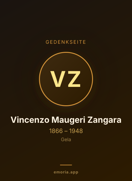 Gedenkportrait von Vincenzo Maugeri Zangara