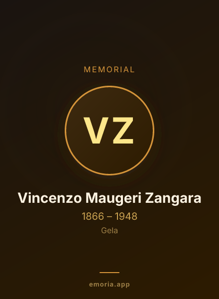 Memorial portrait of Vincenzo Maugeri Zangara