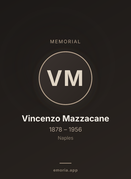 Memorial portrait of Vincenzo Mazzacane