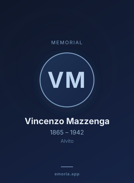 Memorial portrait of Vincenzo Mazzenga