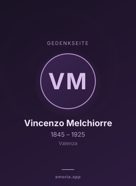 Gedenkportrait von Vincenzo Melchiorre