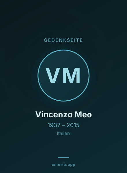 Gedenkportrait von Vincenzo Meo