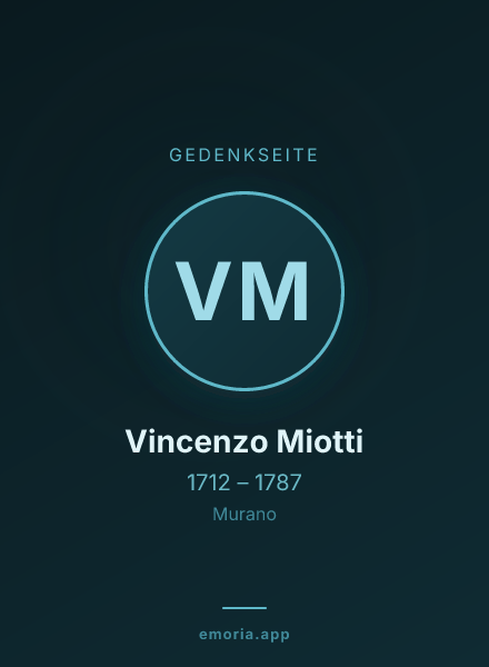 Gedenkportrait von Vincenzo Miotti