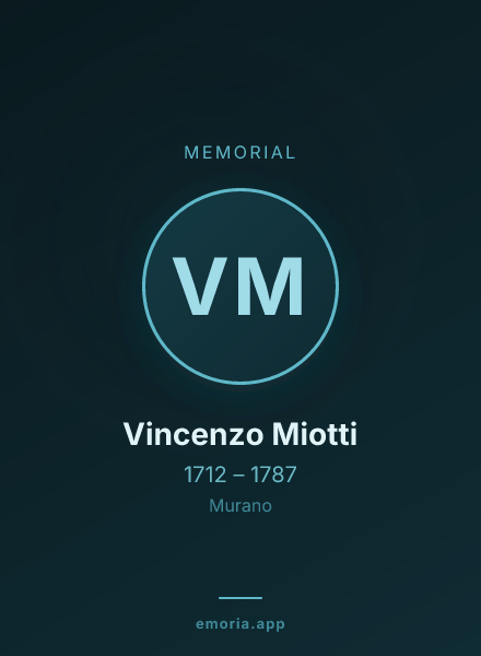 Memorial portrait of Vincenzo Miotti