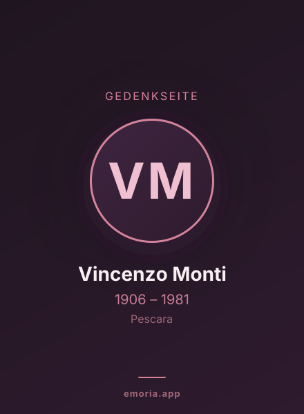 Gedenkportrait von Vincenzo Monti