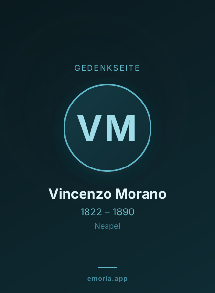 Gedenkportrait von Vincenzo Morano
