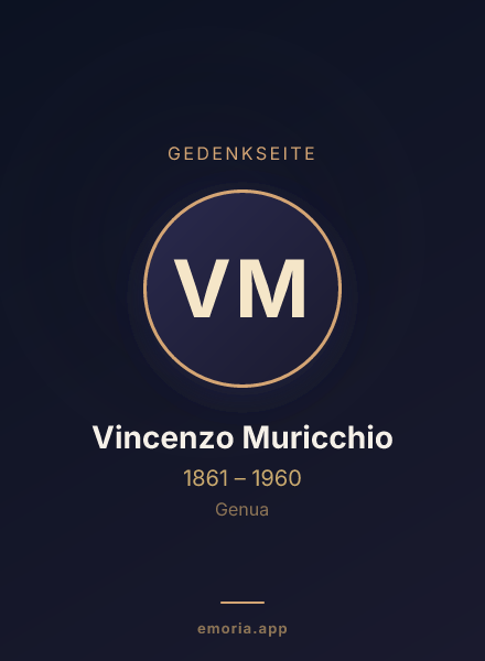 Gedenkportrait von Vincenzo Muricchio