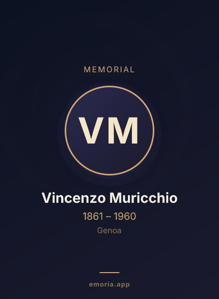 Memorial portrait of Vincenzo Muricchio