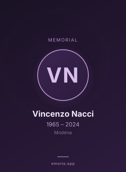 Memorial portrait of Vincenzo Nacci