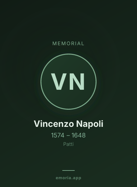 Memorial portrait of Vincenzo Napoli