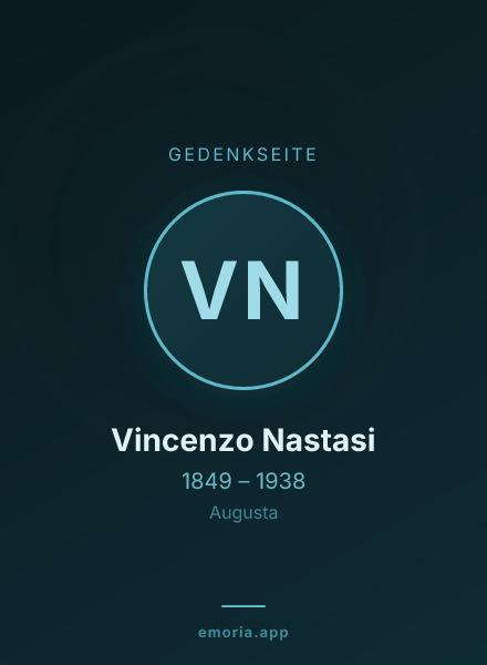 Gedenkportrait von Vincenzo Nastasi