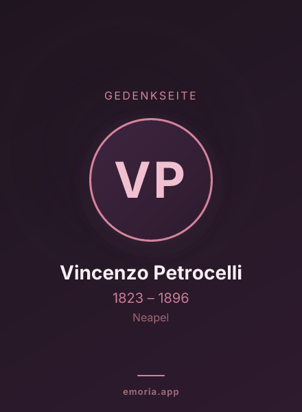 Gedenkportrait von Vincenzo Petrocelli
