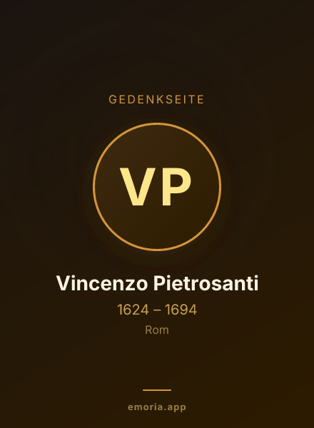 Gedenkportrait von Vincenzo Pietrosanti