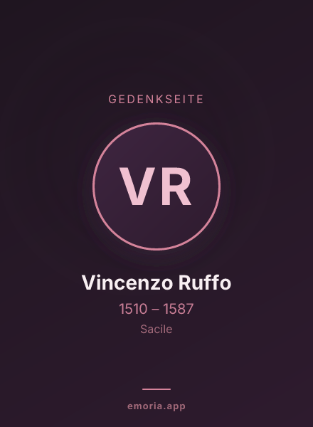 Gedenkportrait von Vincenzo Ruffo