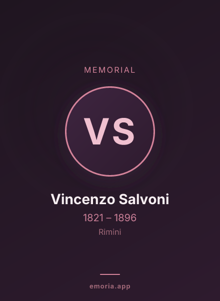 Memorial portrait of Vincenzo Salvoni