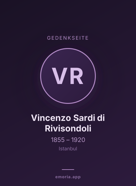Gedenkportrait von Vincenzo Sardi di Rivisondoli